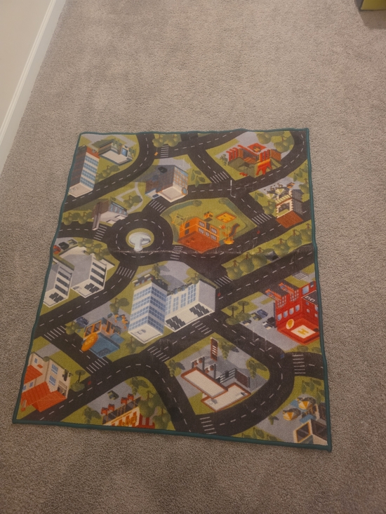 Other - Kids City Road Play Rug Car Mat — 39" x 47" Non-Slip Playroom Activity Map